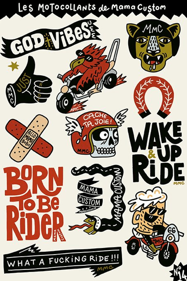 Stickers - BORN TO BE RIDER