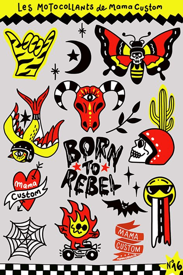 Stickers - BORN TO REBEL