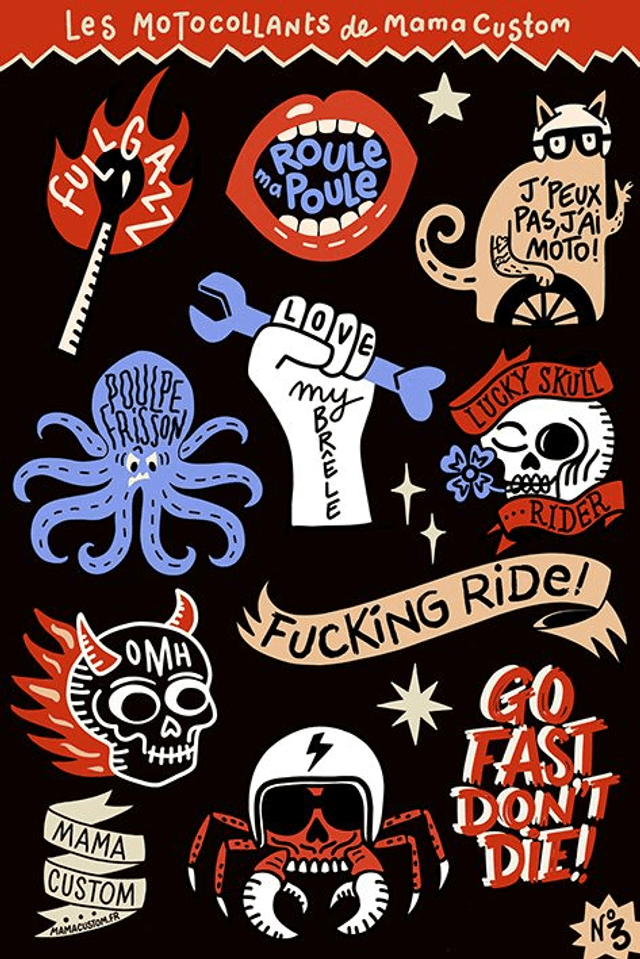 Stickers - FUCKING RIDE