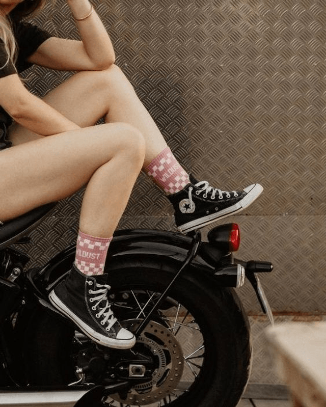 Chaussettes - CHEKERBOARD PINK
