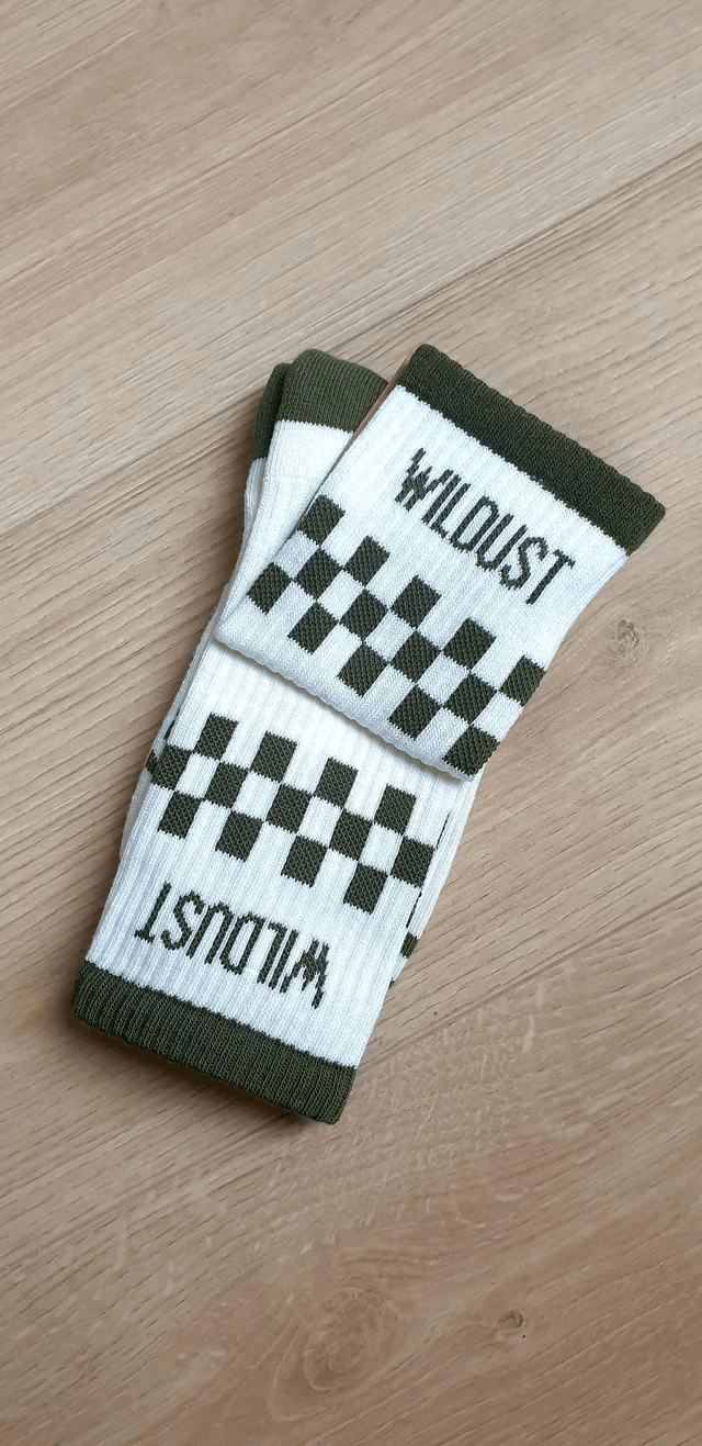 Chaussettes - CHEKERBOARD GREEN