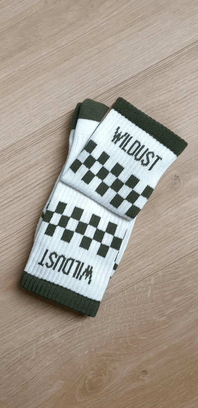 Chaussettes - CHEKERBOARD GREEN